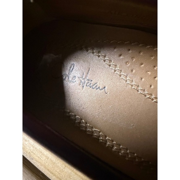Cole Haan Young Men's Penny Loafer Style Shoes Deep Burgandy Brown Size 2 - Picture 5 of 7